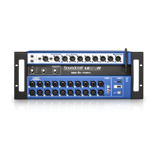 Soundcraft Ui24R – Consola Digital de 24 Canales con Grabación Multitrack y Control Inalámbrico