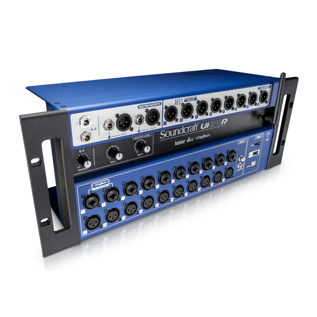 Soundcraft Ui24R – Consola Digital de 24 Canales con Grabación Multitrack y Control Inalámbrico