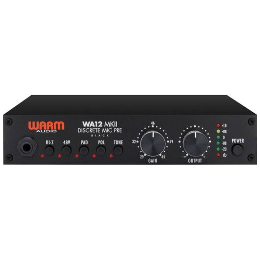 WARM Audio WA12 MKII Black | Preamplificador de Micrófono Clase A con Transformadores CineMag