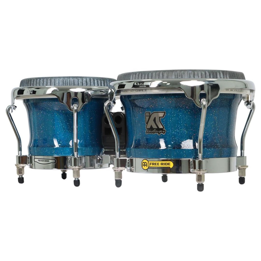 MEINL WKT400BW | Bongó 7” / 8.5” Kachiro Thompson Azul Wave con Parches REMO