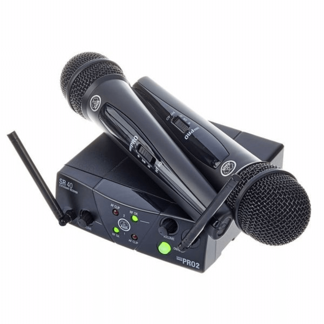 AKG WMS40 Mini2 Vocal Set | Sistema Inalámbrico Doble UHF para Voz