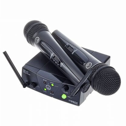 AKG WMS40 Mini2 Vocal Set | Sistema Inalámbrico Doble UHF para Voz