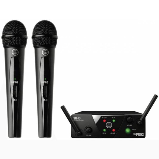 AKG WMS40 Mini2 Vocal Set | Sistema Inalámbrico Doble UHF para Voz