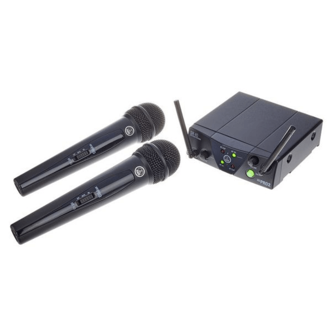AKG WMS40 Mini2 Vocal Set | Sistema Inalámbrico Doble UHF para Voz