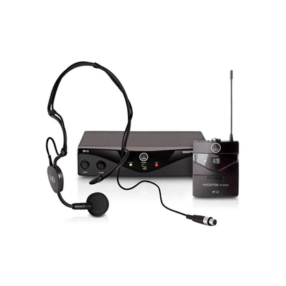 AKG WMS45 Sport | Sistema Inalámbrico UHF Profesional para Aeróbicos y Manos Libres