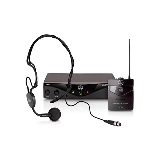 AKG WMS45 Sport | Sistema Inalámbrico UHF Profesional para Aeróbicos y Manos Libres