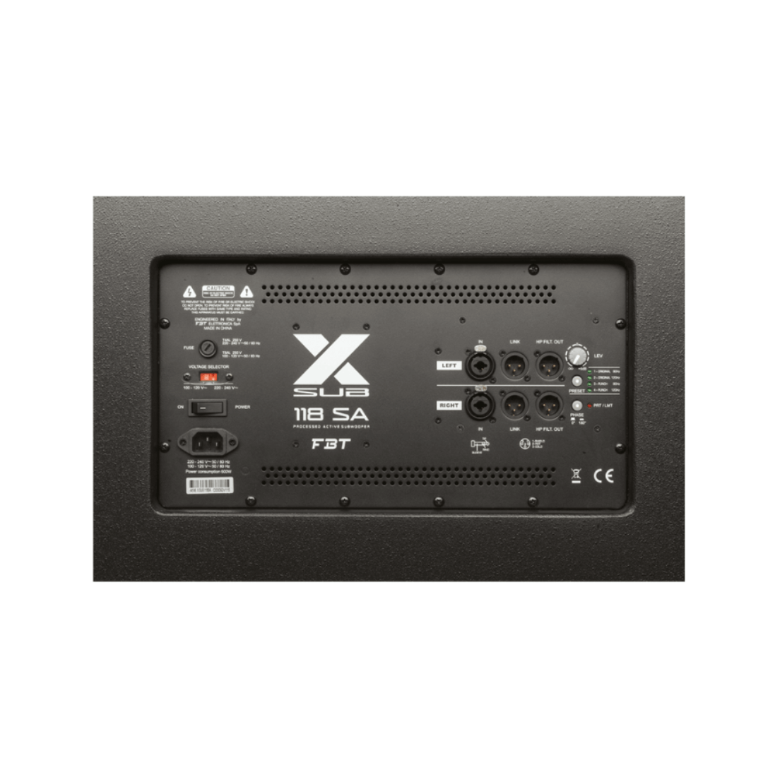 FBT X-SUB 118SA | Sub Bajo de Madera Activo de 18’’