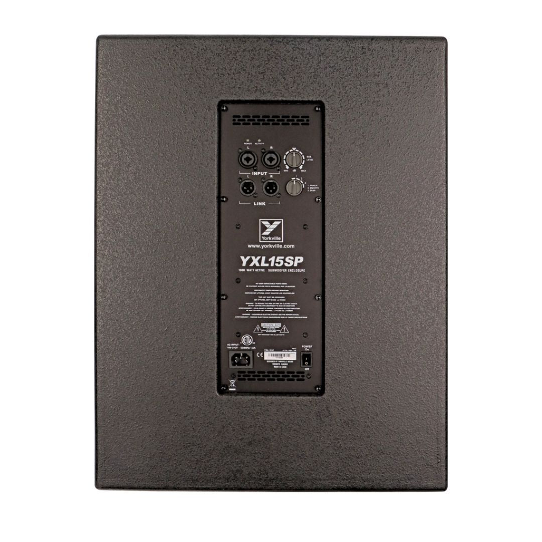 YXL15SP Yorkville | Subwoofer Activo 15" 1000W Alto Rendimiento