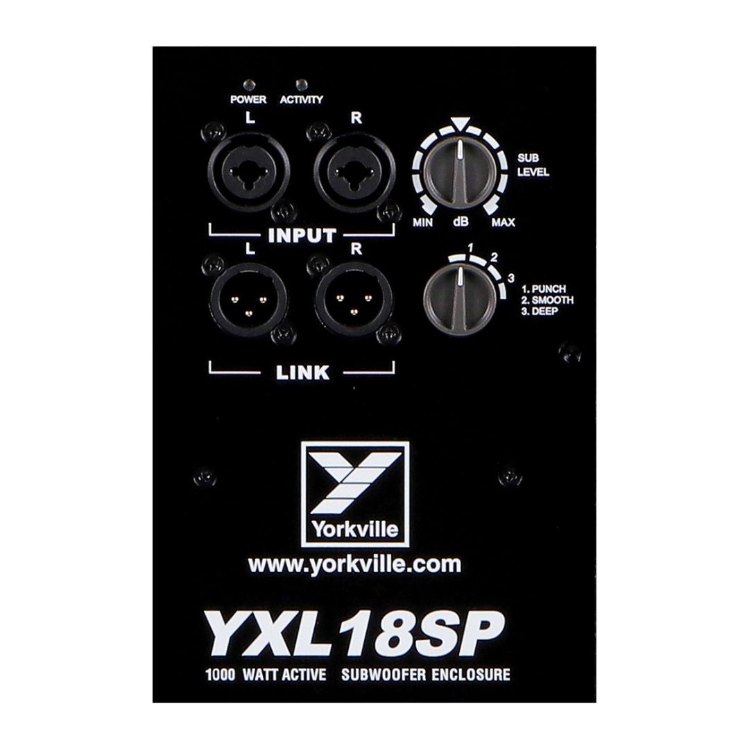 YXL18SP Yorkville | Subwoofer Activo 18" 1000W Alto Rendimiento