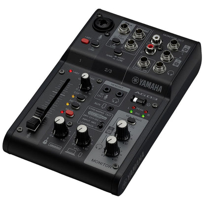 Yamaha AG03MK2 LSPK Black | Pack Completo para Streaming con Mezclador, Micrófono y Auriculares