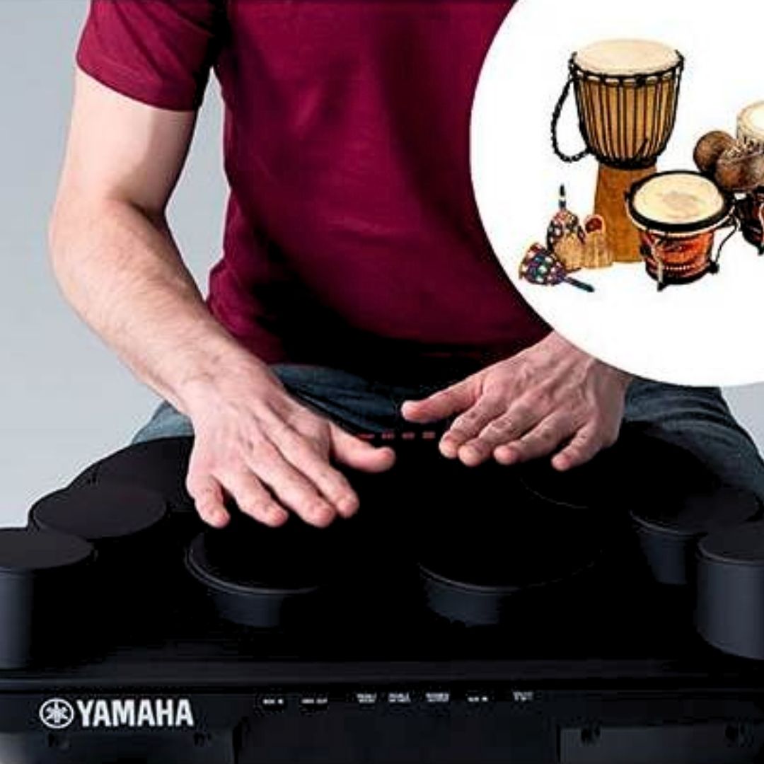 Yamaha DD-75 | Batería Electrónica Portátil de 8 Pads con 2 Pedales