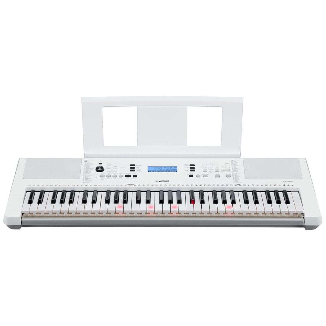 Yamaha EZ-300 | Teclado Portátil de 61 Teclas Iluminadas Blanco