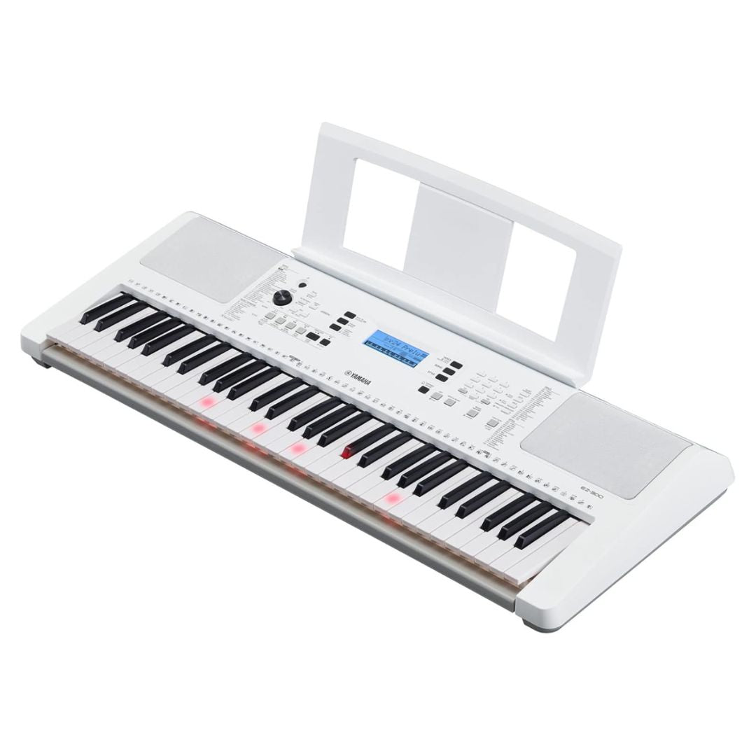 Yamaha EZ-300 | Teclado Portátil de 61 Teclas Iluminadas Blanco