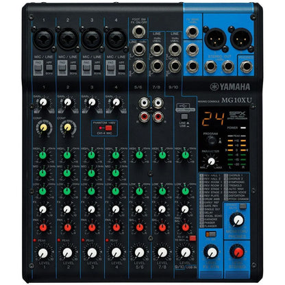 Yamaha MG10XU | Consola de Audio de 10 Canales con Interfaz USB y Efectos SPX Integrados