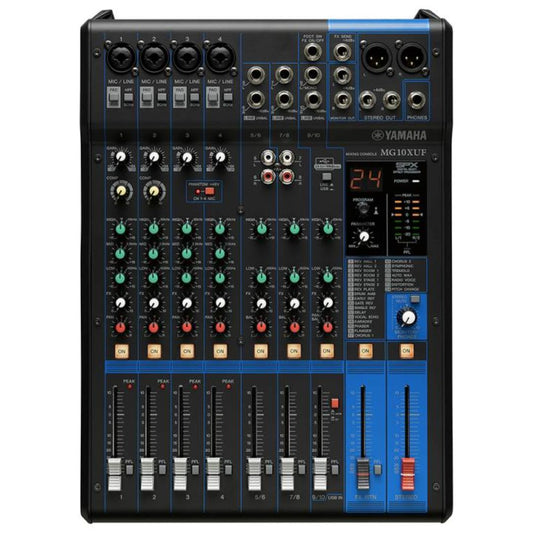 Yamaha MG10XUF | Consola de Audio de 10 Canales con Interpuerta USB y Efectos SPX Integrados