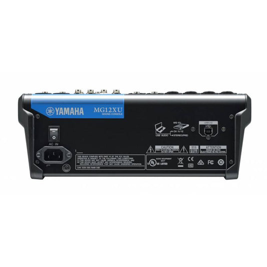 Yamaha MG12XU | Consola de Audio de 12 Canales con Interfaz USB y Efectos SPX Integrados