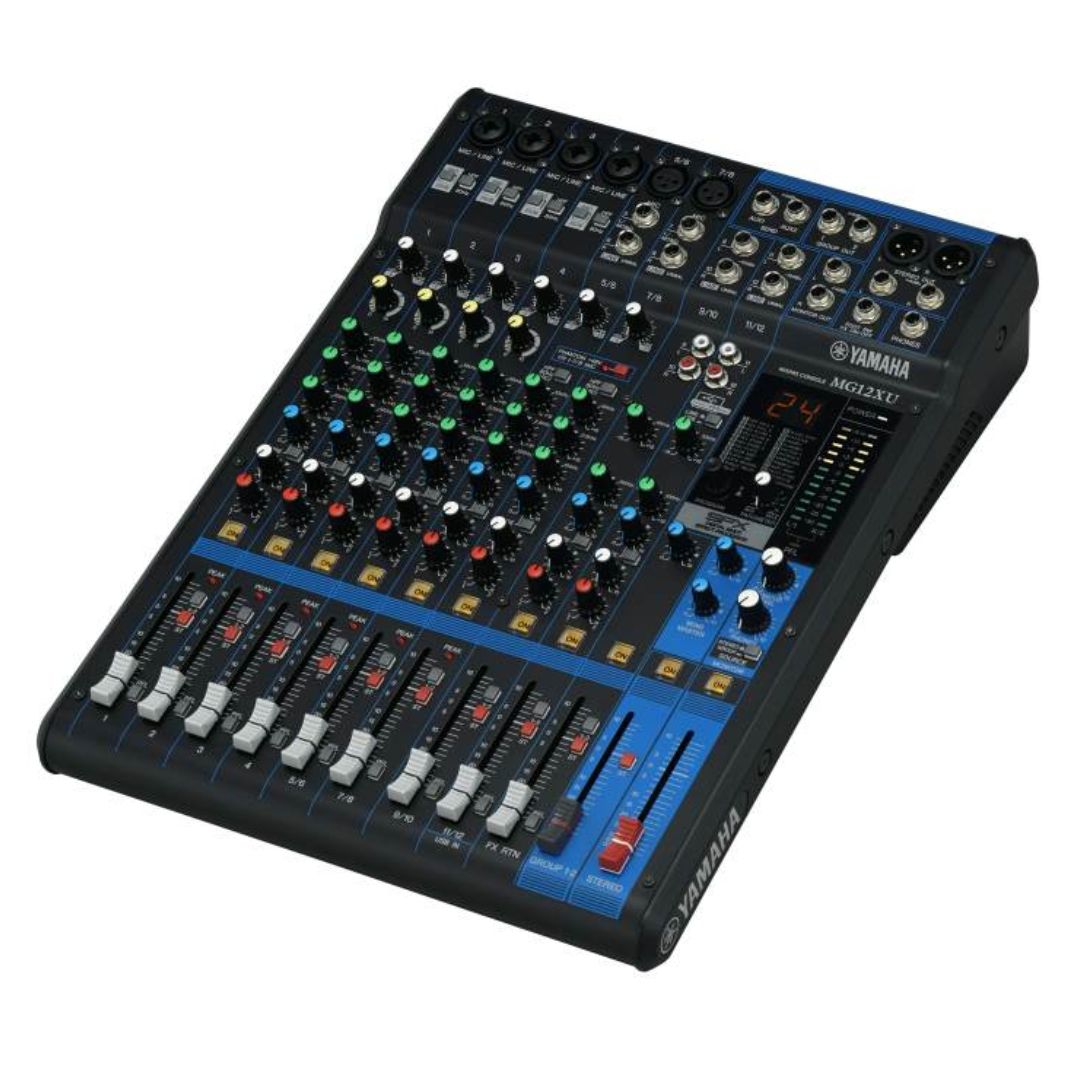 Yamaha MG12XU | Consola de Audio de 12 Canales con Interfaz USB y Efectos SPX Integrados