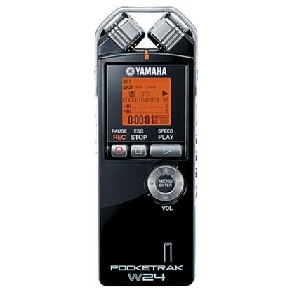 Yamaha POCKETRAK W24 | Grabadora Digital Portátil de 24-bit / 96 kHz con Memoria de 2 GB