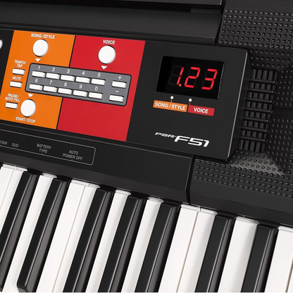 Yamaha PSR-F51 | Teclado Electrónico Portátil de 61 Teclas para Principiantes