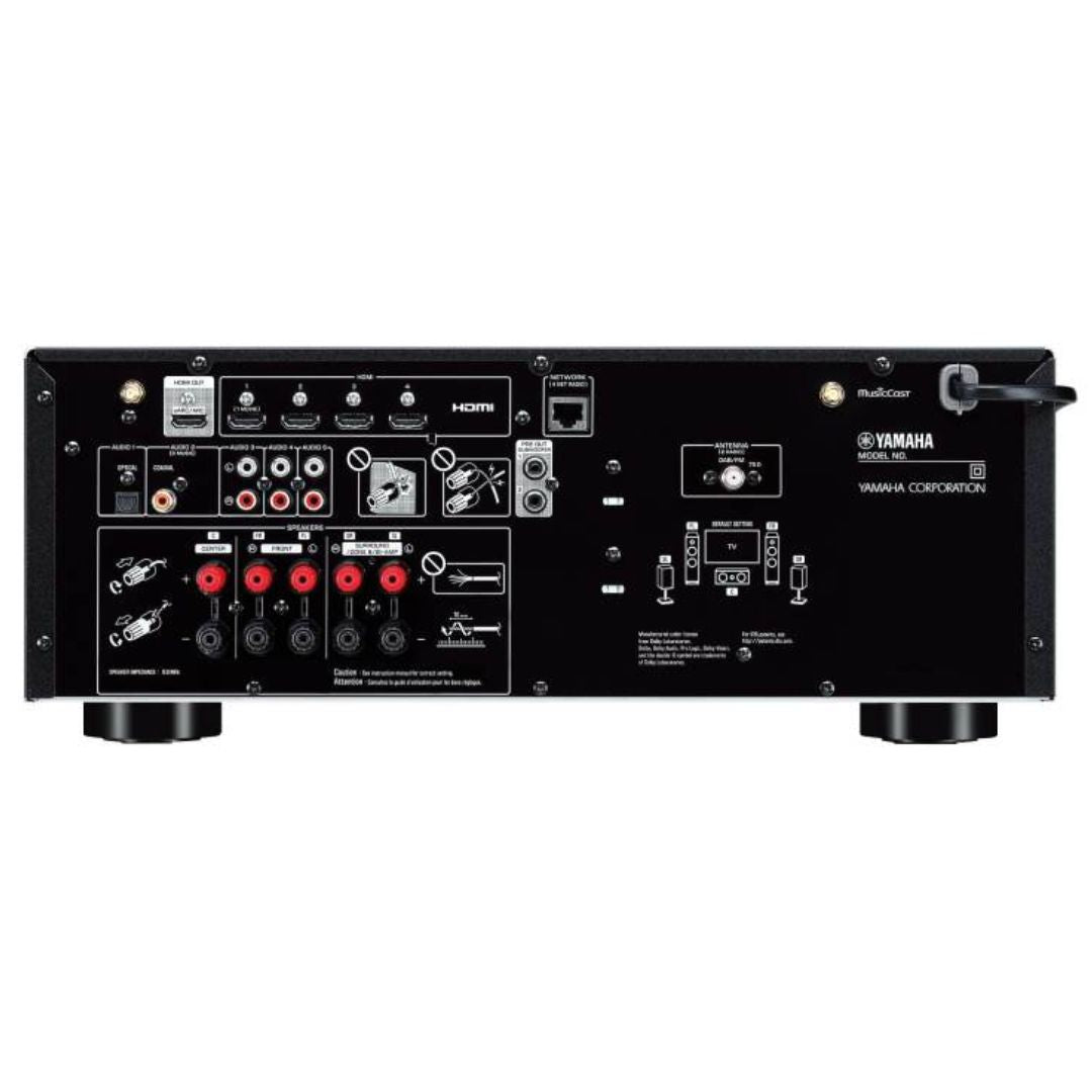 Yamaha RX-V4A | Receptor AV 5.1 Canales 8K/4K con Wi-Fi, Bluetooth y MusicCast