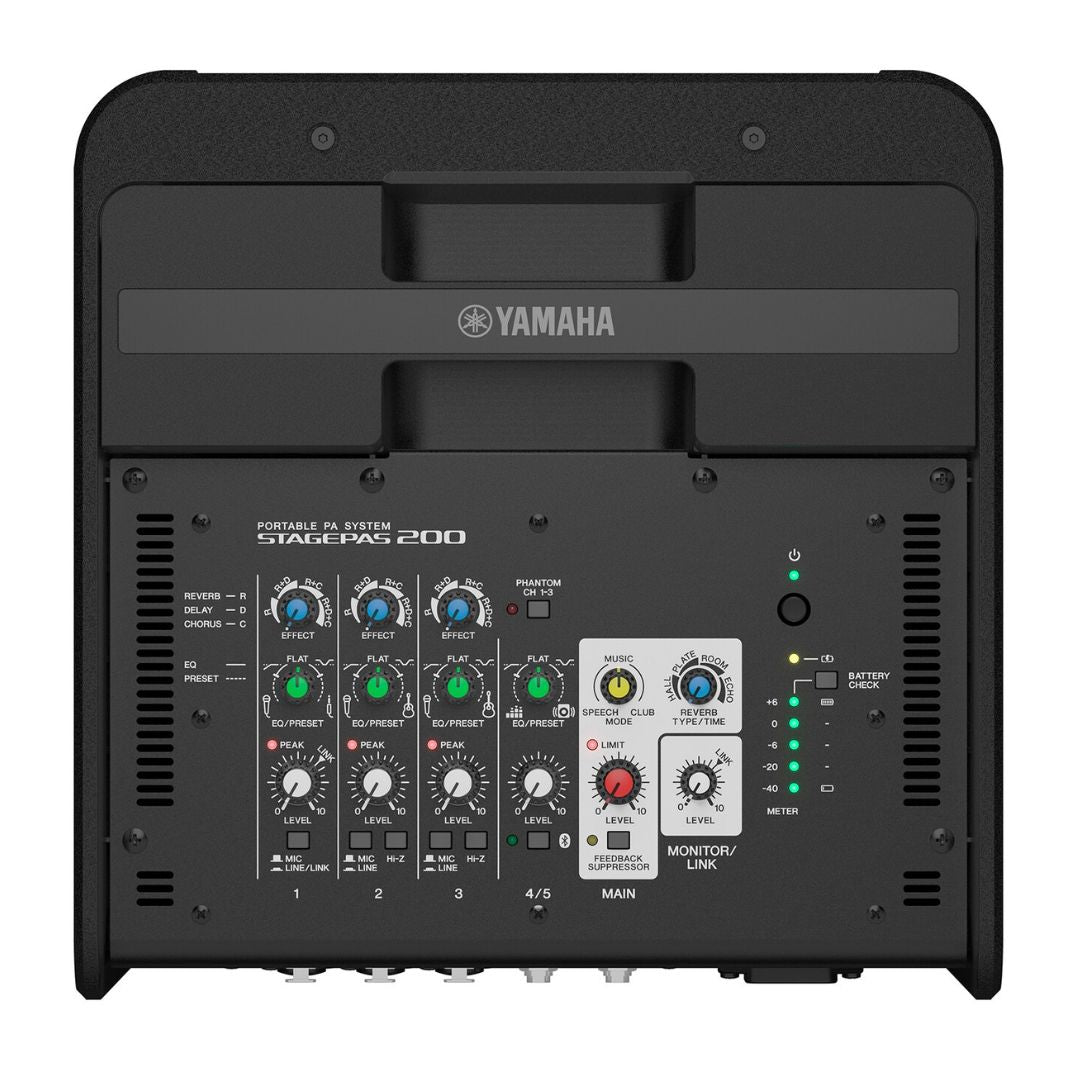 Yamaha STAGEPAS 200BTR | Sistema PA Portátil Recargable de 180W con Bluetooth