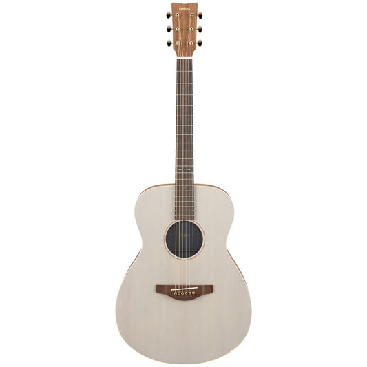 Yamaha STORIA I | Guitarra Electroacústica Concert con Tapa Sólida de Abeto – Blanco/Azul Claro