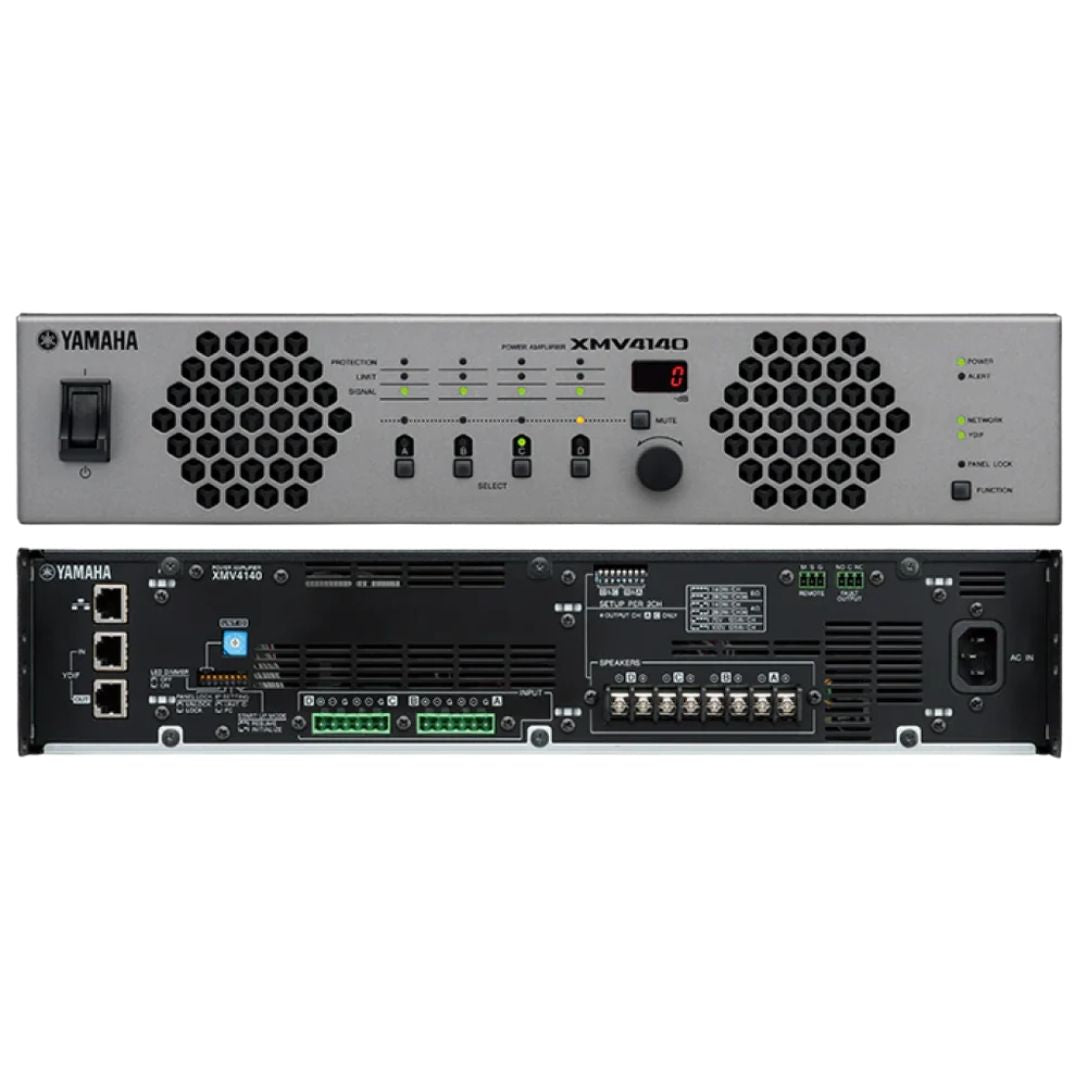 Yamaha XMV4140 | Amplificador de Potencia Profesional de 4 Canales