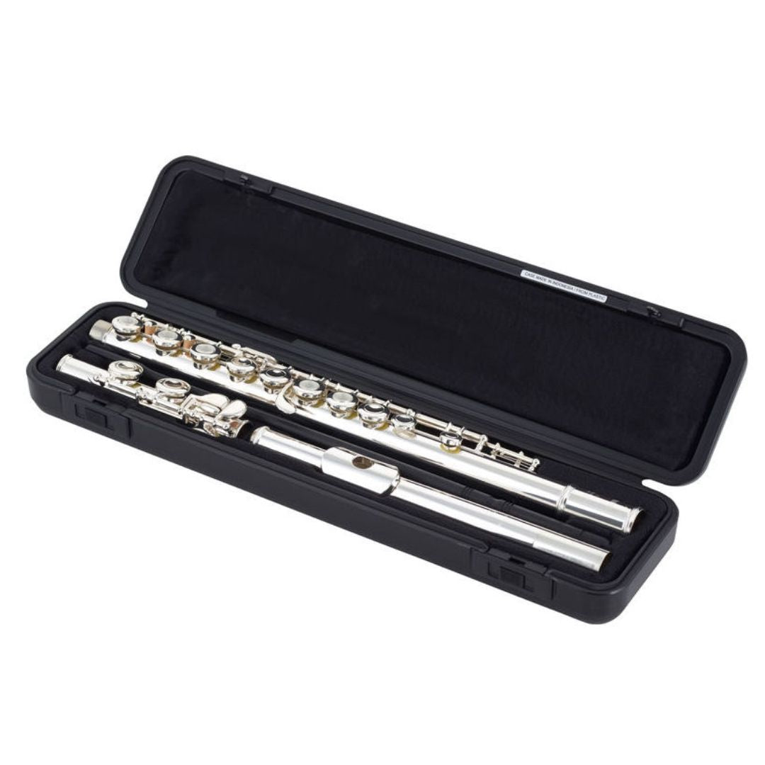 Yamaha YFL-382 | Flauta Traversa Serie 300 con Cabeza de Plata y Platos Abiertos