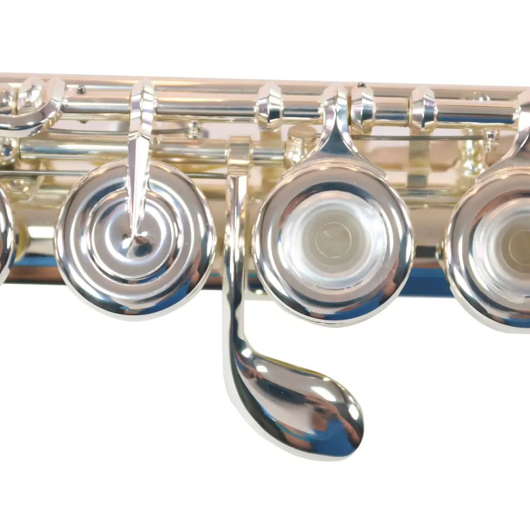 Yamaha YFL-482H | Flauta Traversa de Plata con Platos Abiertos y Estuche