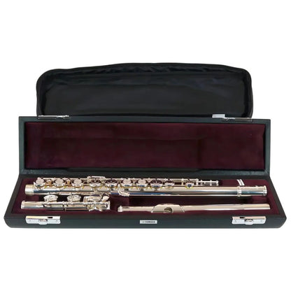 Yamaha YFL-482H | Flauta Traversa de Plata con Platos Abiertos y Estuche