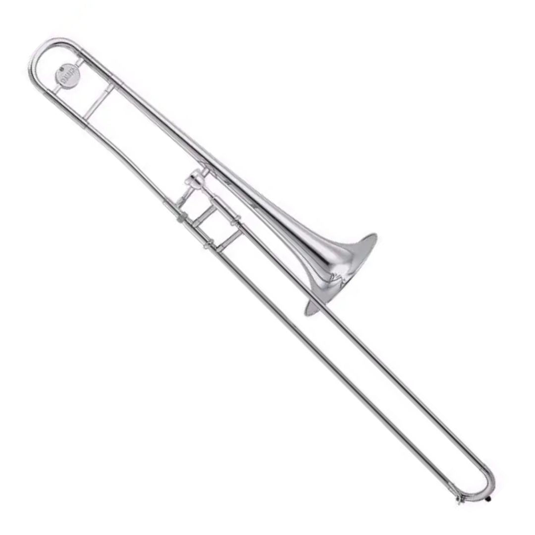 Yamaha YSL-154S | Trombón Tenor Plateado para Estudiantes