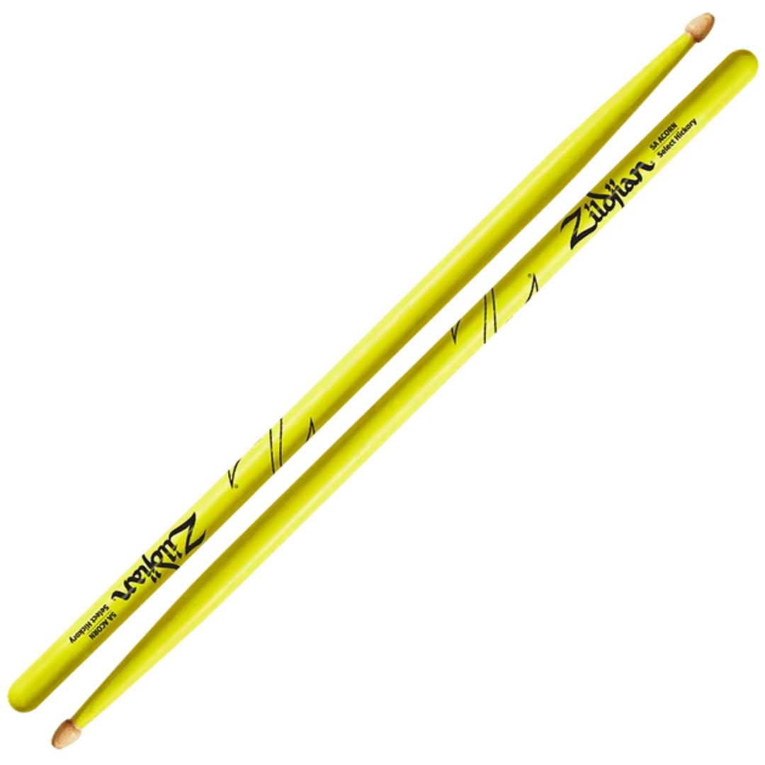 ZILDJIAN Z5AACDGY | Baquetas 5A Acorn Neon Yellow