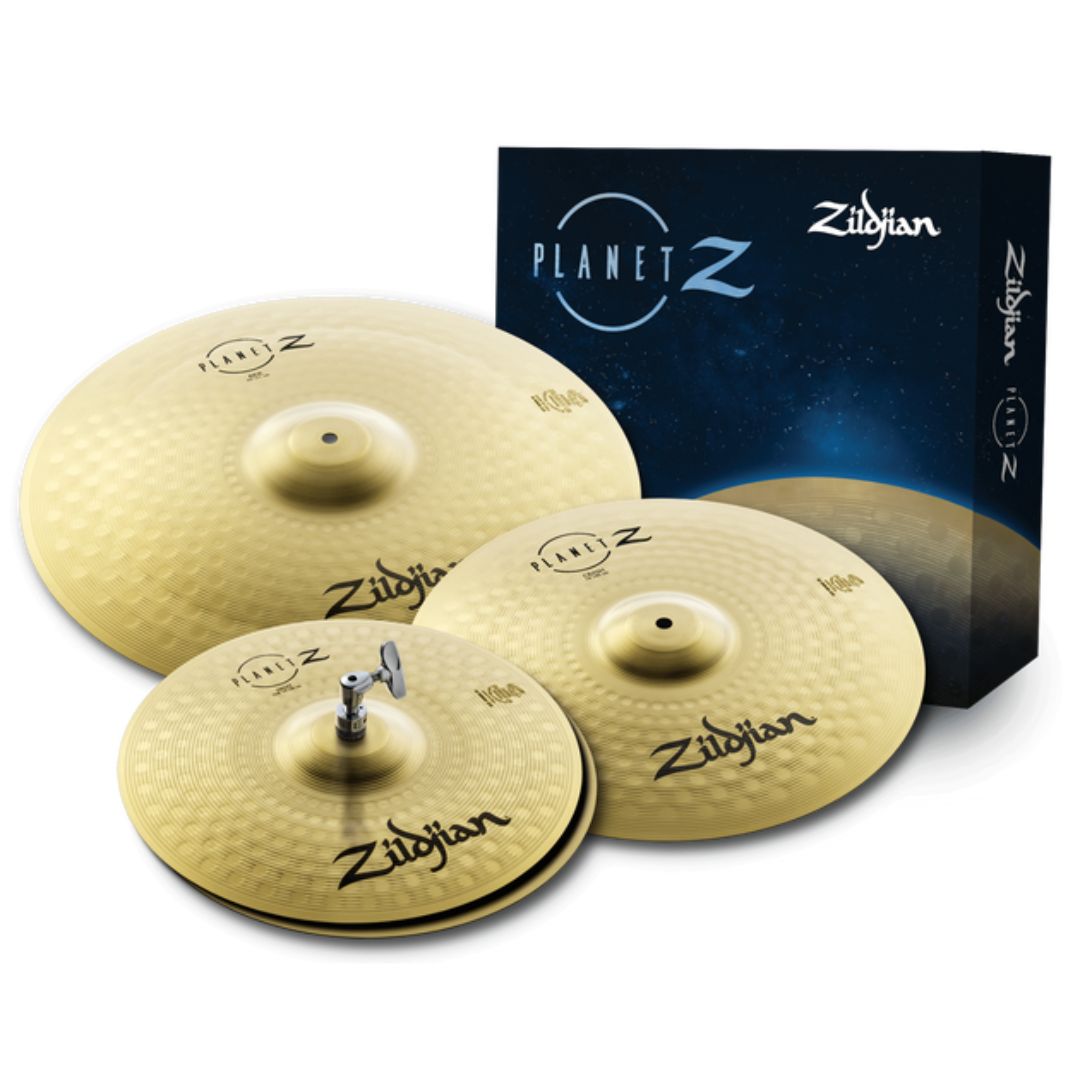 ZILDJIAN ZP4PK PLANET Z | Set de Platillos 14”/16”/20” + Baquetas 5A