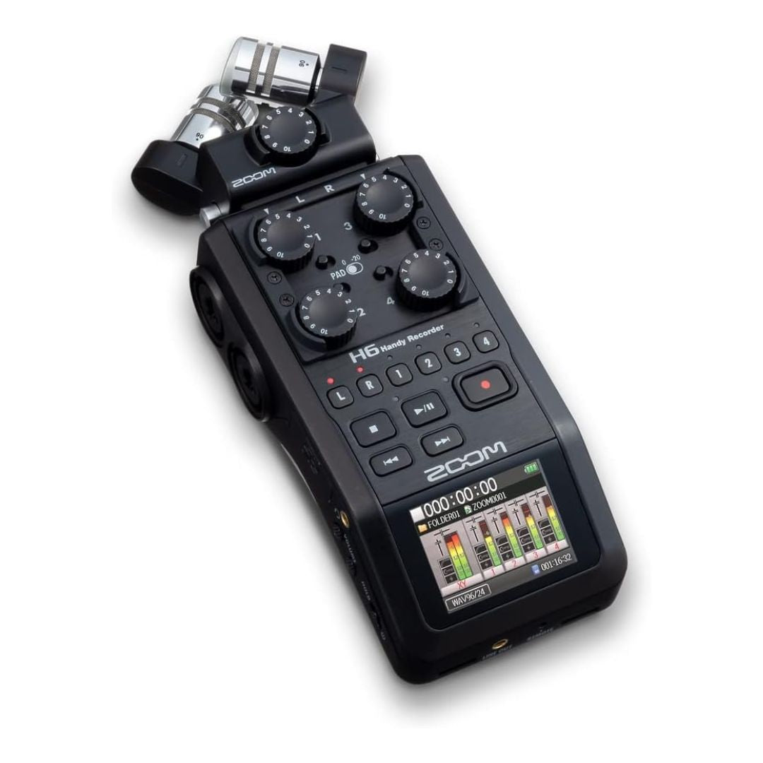 ZOOM H6 | Grabadora Portátil Digital Profesional con Cápsulas Intercambiables