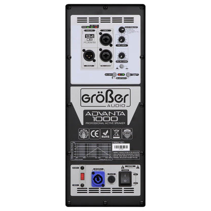 Grober Advanta-1000 | Caja Activa 15” 2000W DSP/Bluetooth