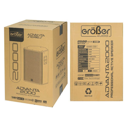 Grober Advanta-2000 | Caja Activa 15” 2500W con DSP y Filtros FIR
