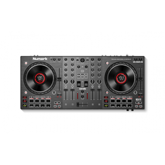 Numark NS4FX | Controlador DJ Profesional  de 4 Canales con Efectos y Audio 24-BIT