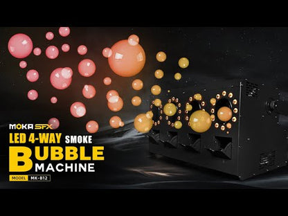 MOKA SFX MK-B13 | Máquina Profesional de Burbujas y Humo LED RGBW de 2 Vías