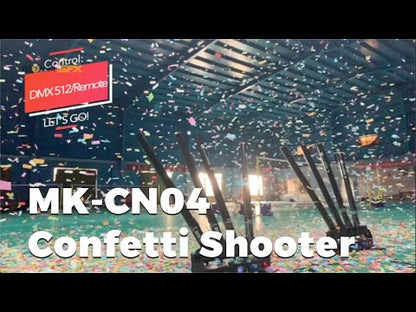 MOKA SFX MK-CN04 | Máquina Profesional Lanzadora de Confeti de 4 Cabezales