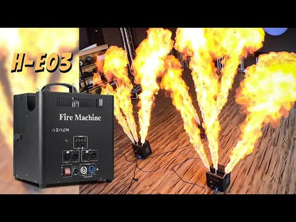 MOKA SFX H-E03 | Máquina Profesional de Llamas Triple Cabezal