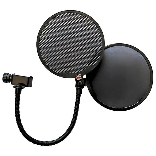 sE Electronics Dual Pop Filter | Filtro Antipop Dual de Metal y Tela