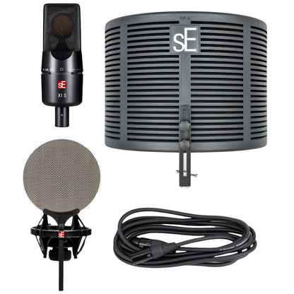 sE Electronics X1 S Studio Bundle | Pack de Micrófono de Condensador con Filtro RF-X, Soporte y Cable de 3 Metros